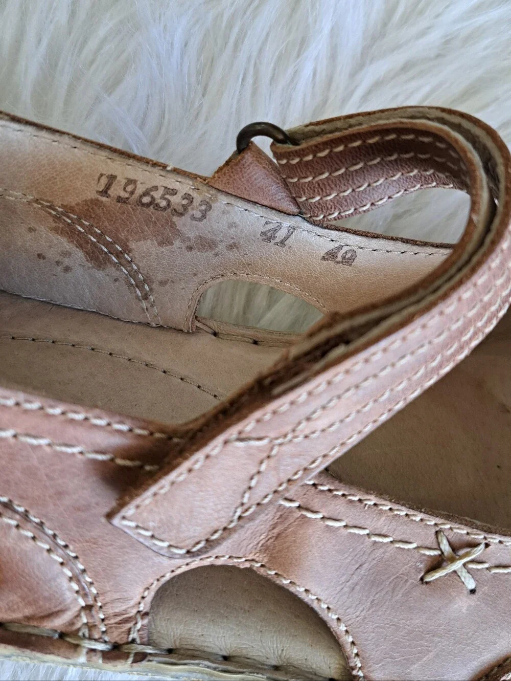 Josef Seibel Tan Leather Mary Janes